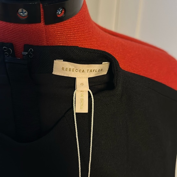 Rebecca Taylor Black Midi Dress, Size 0 - Picture 5 of 7